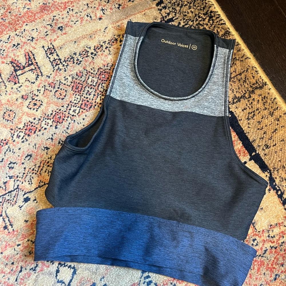 Outdoor voices crop tank / bra